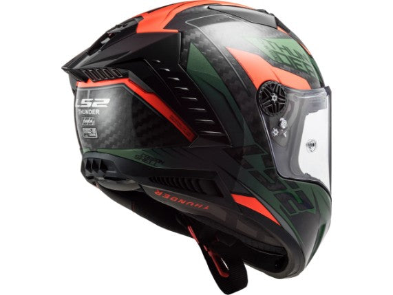 Casco LS2 FF805 THUNDER C CHASE GREEN ORANGE