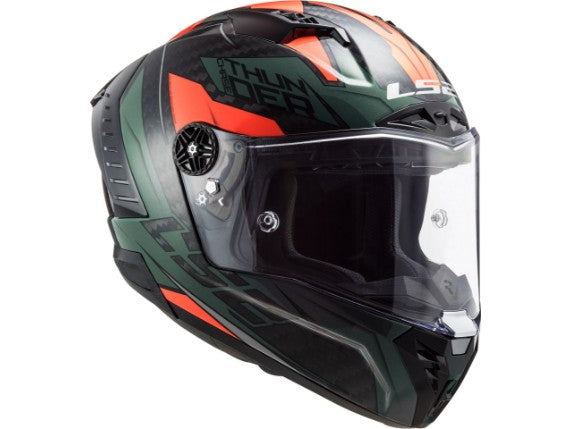 Casco LS2 FF805 THUNDER C CHASE GREEN ORANGE