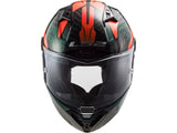 Casco LS2 FF805 THUNDER C CHASE GREEN ORANGE
