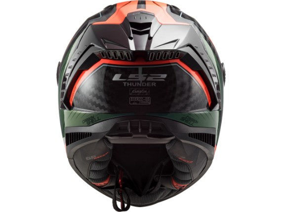 Casco LS2 FF805 THUNDER C CHASE GREEN ORANGE