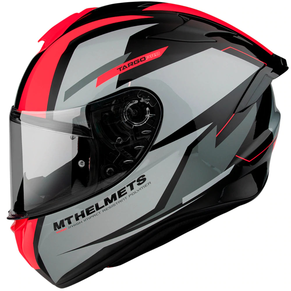 Casco MT Helmets Targo Pro Sound A5 Rojo Brillo