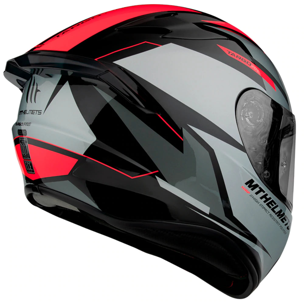 Casco MT Helmets Targo Pro Sound A5 Rojo Brillo