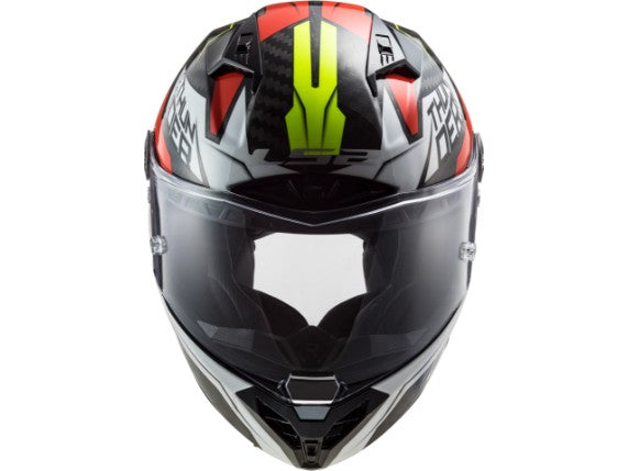 Casco INTEGRAL CARBONO LS2 FF805 THUNDER C CHASE WHITE RED