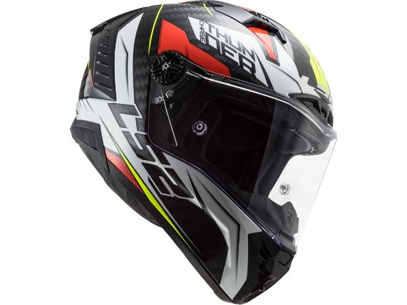 Casco INTEGRAL CARBONO LS2 FF805 THUNDER C CHASE WHITE RED