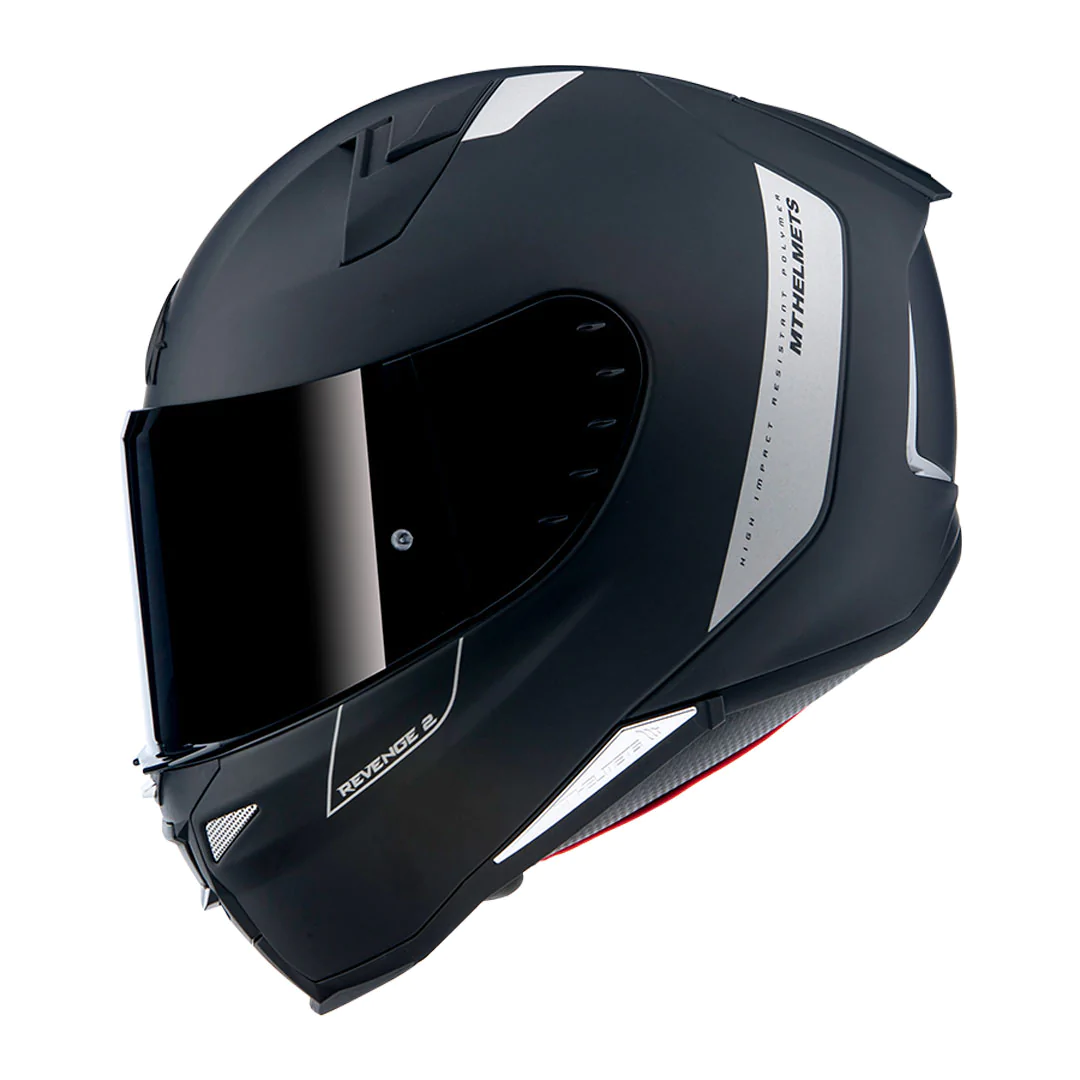 Casco De Moto MT Helmets Revenge 2 Solid A1 Negro Mate – Ruy Barbosa